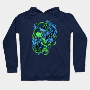 Retro Sci Fi Space Battle Hoodie